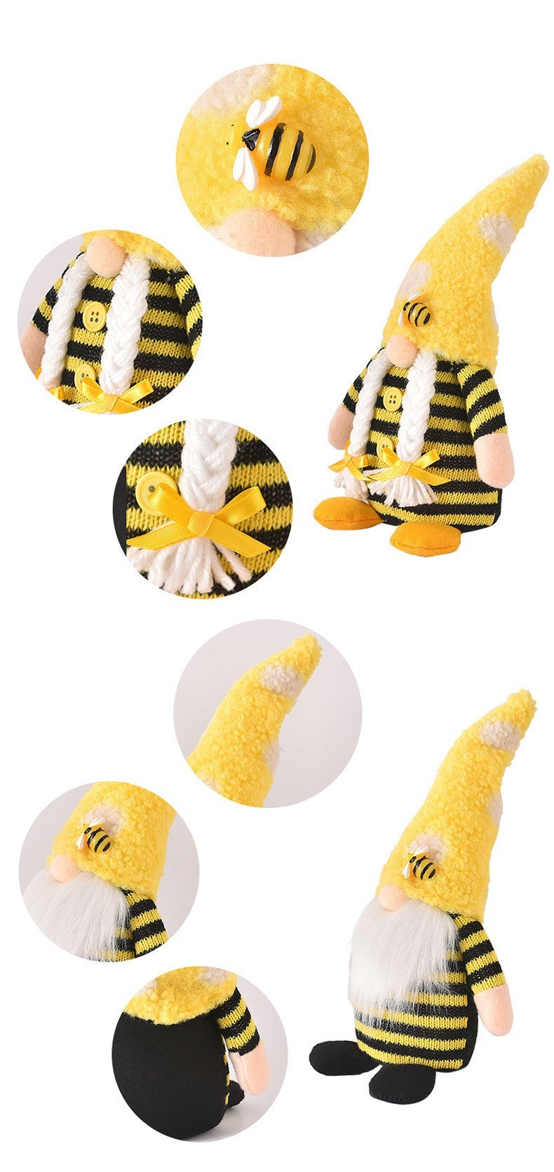 Honeybee Day Knitted Plush Doll Decorations