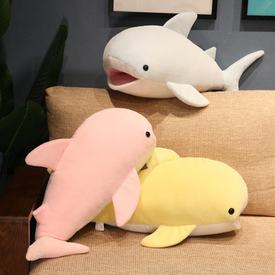 Internet Celebrity Cushion Plush Toy Cushion Sofa Bed Cuddly Doll Lying Whale Floor Mat New
