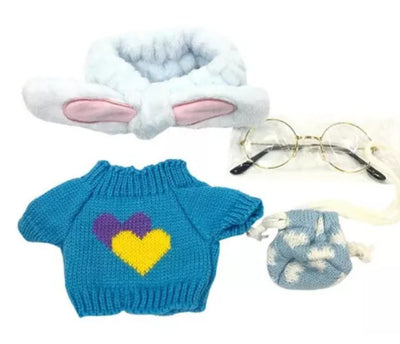 30cm Sweater Glasses Accessories Brown Bag Small Yellow Duck Accessories
