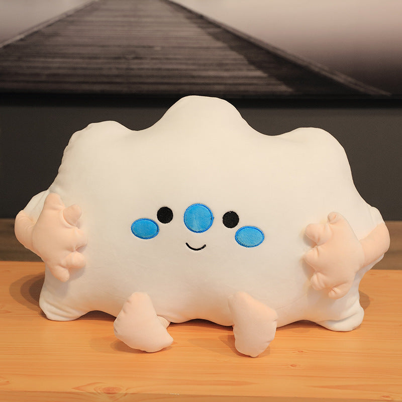 Creative pumpkin Figurine with poached eggs