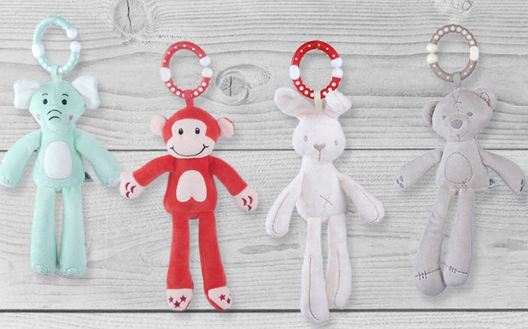 Rabbit / bear wind chime bed ring