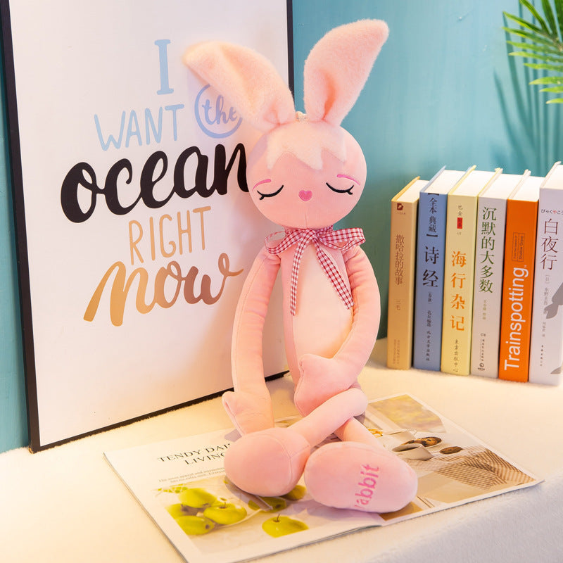 New Style Plush Toy Pink Rabbit Doll Playful Rabbit