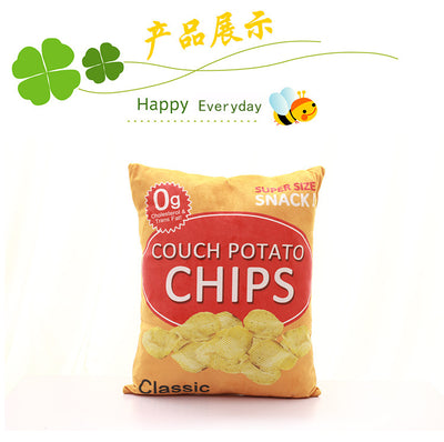Cute Creative Snack Pillow French Fries Cola Popcorn Removable And Washable Plush Cushion Sofa Cushion Simulation