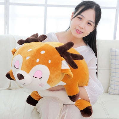 Down Cotton Sika Deer Warm Hand Cover Plush Toy