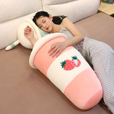 Cute Simulation Pearl Milk Tea Cup Plush Toy