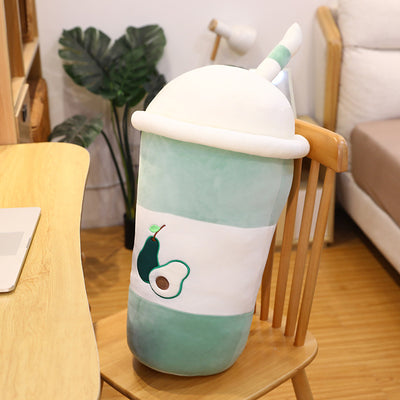 Cute Simulation Pearl Milk Tea Cup Plush Toy