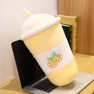 Cute Simulation Pearl Milk Tea Cup Plush Toy