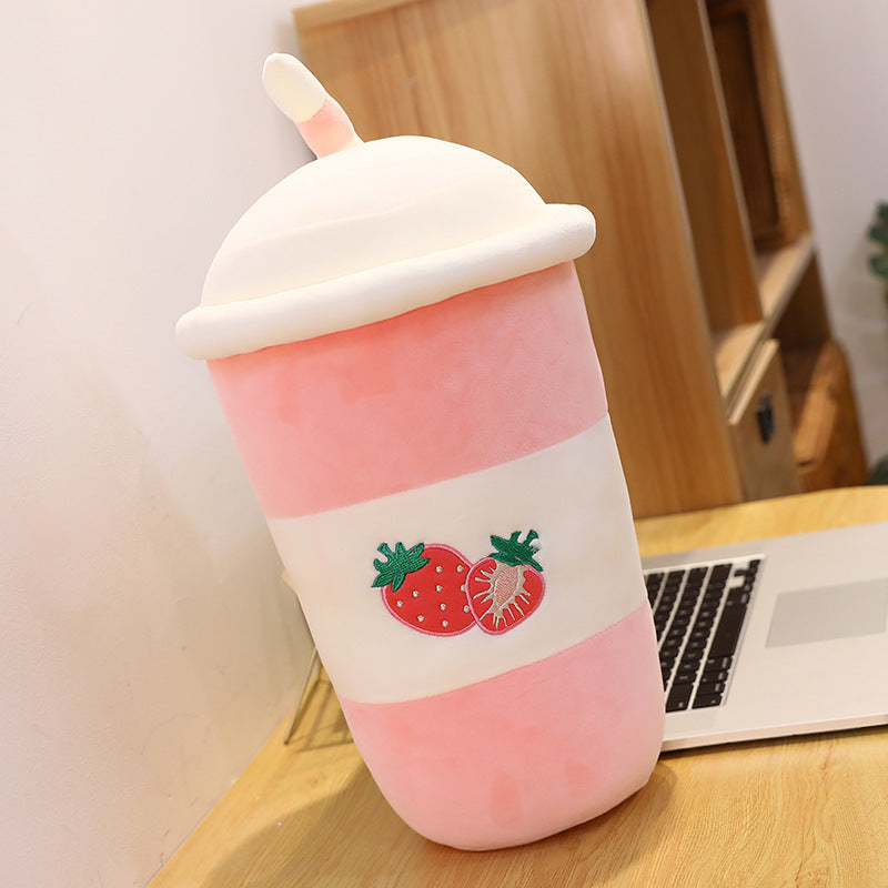 Cute Simulation Pearl Milk Tea Cup Plush Toy