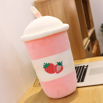 Cute Simulation Pearl Milk Tea Cup Plush Toy