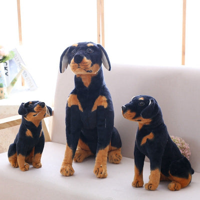 Simulation Dog Rottweiler Doll Plush Toy