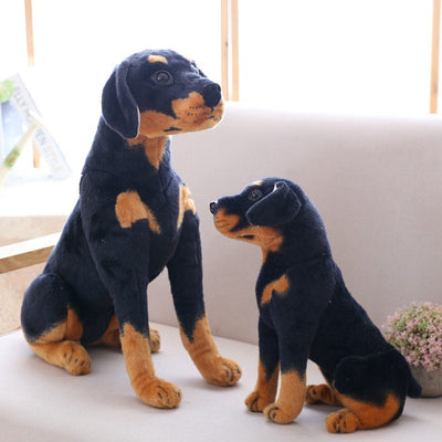 Simulation Dog Rottweiler Doll Plush Toy