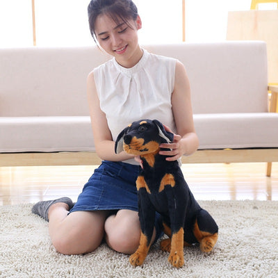 Simulation Dog Rottweiler Doll Plush Toy