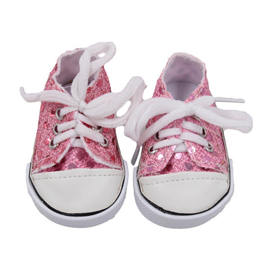 Doll Shoes Cross-border Hot Sale 18-inch American Girl 7cm Canvas Shoes American Gir Shoes