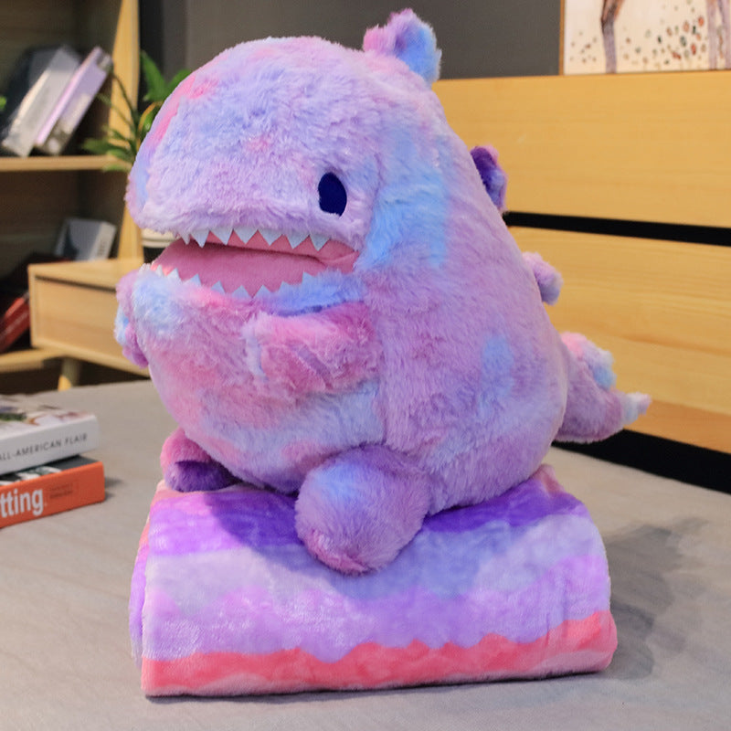 Rainbow Dinosaur Pillow Plush Toy