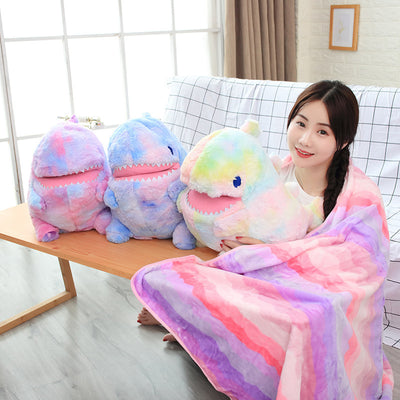Rainbow Dinosaur Pillow Plush Toy