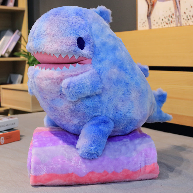 Rainbow Dinosaur Pillow Plush Toy