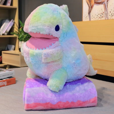 Rainbow Dinosaur Pillow Plush Toy