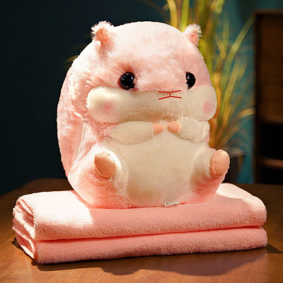 Cute Pillow Quilt Dual-use Two-in-one Nap Blanket