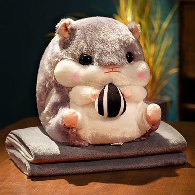 Cute Pillow Quilt Dual-use Two-in-one Nap Blanket