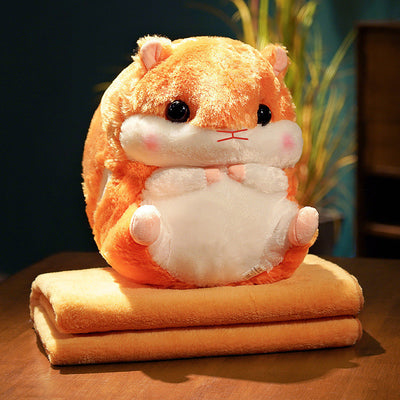 Cute Pillow Quilt Dual-use Two-in-one Nap Blanket
