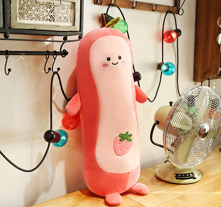 Avocado Peach Plush Doll Girls Bed Sleeping Long Pillow Pillow Ragdoll Cushion Large Doll
