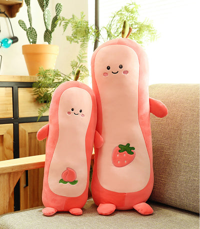 Avocado Peach Plush Doll Girls Bed Sleeping Long Pillow Pillow Ragdoll Cushion Large Doll