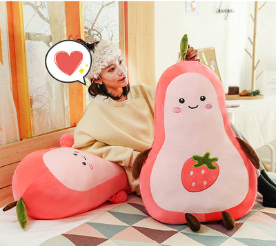 Avocado Peach Plush Doll Girls Bed Sleeping Long Pillow Pillow Ragdoll Cushion Large Doll
