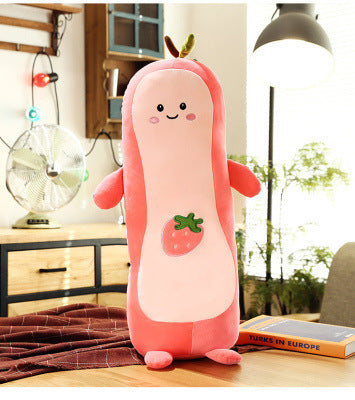 Avocado Peach Plush Doll Girls Bed Sleeping Long Pillow Pillow Ragdoll Cushion Large Doll