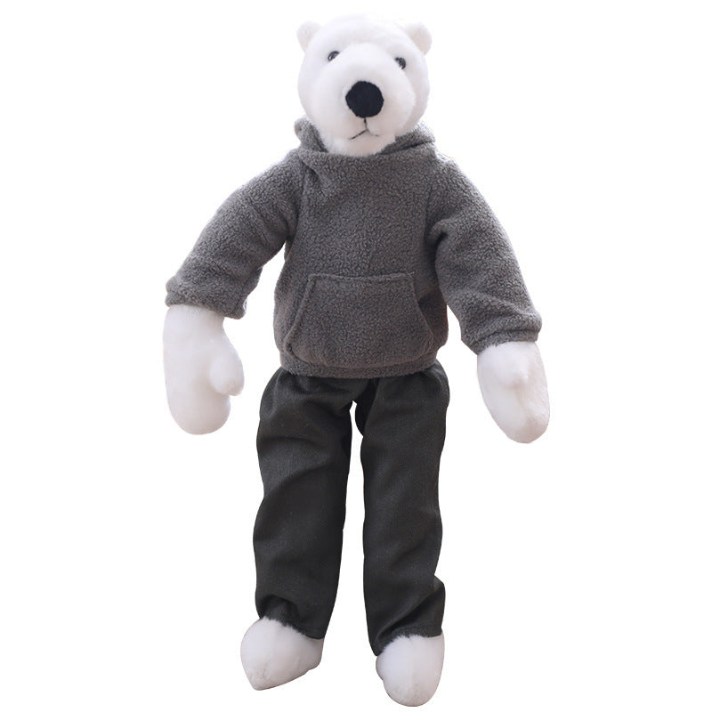 Dressing Long-Legged Polar Bear Doll Plush Toy