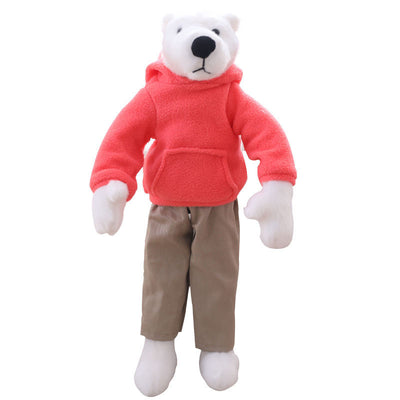 Dressing Long-Legged Polar Bear Doll Plush Toy