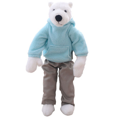 Dressing Long-Legged Polar Bear Doll Plush Toy