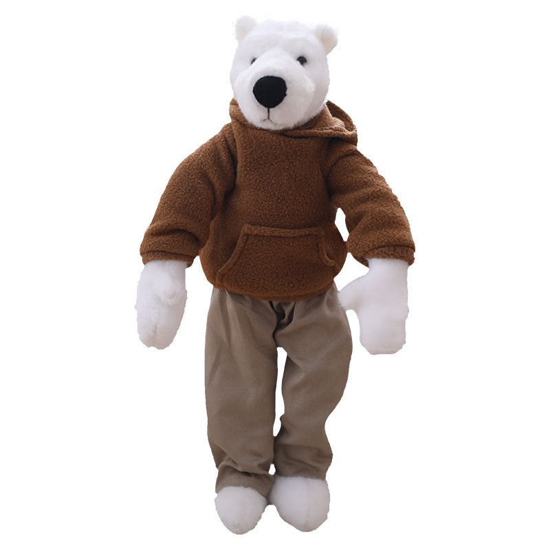 Dressing Long-Legged Polar Bear Doll Plush Toy