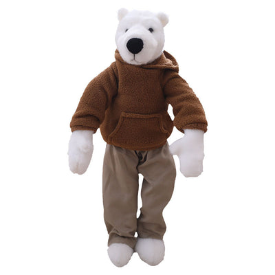 Dressing Long-Legged Polar Bear Doll Plush Toy