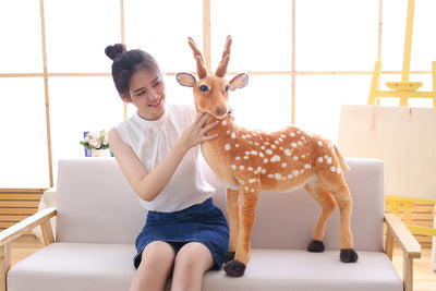 Simulation Of Giraffe And Sika Deer Plush Toy