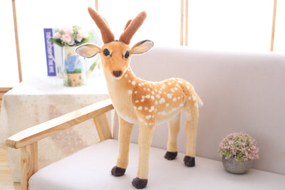 Simulation Of Giraffe And Sika Deer Plush Toy