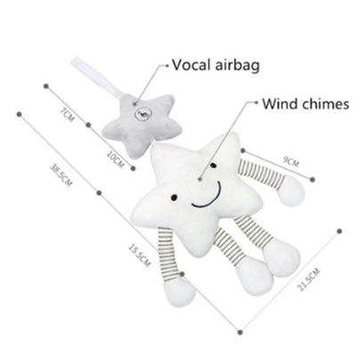 Children's Double Star Copper Bell Clouds Stars Wind Chimes