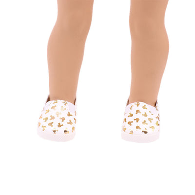 18 Inch American Girl Doll White Shoes
