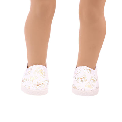 18 Inch American Girl Doll White Shoes