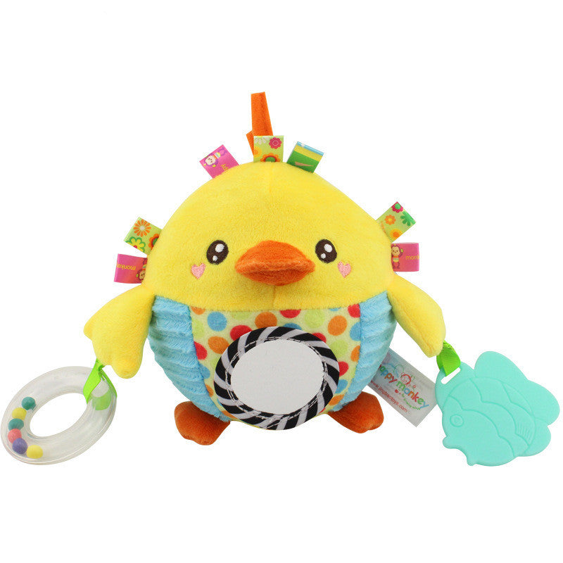 Baby Teether Hand Catching Ball Animal Soothing Toy