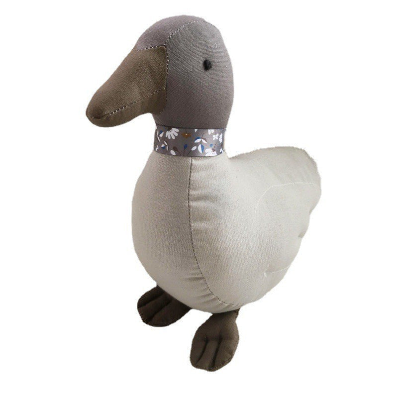 Fabric Cartoon Duck Shape Interactive Grip Doll