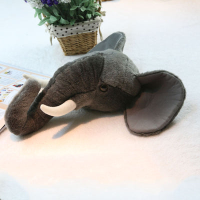 Soft Decoration Plush Animal Elephant Wall Decoration