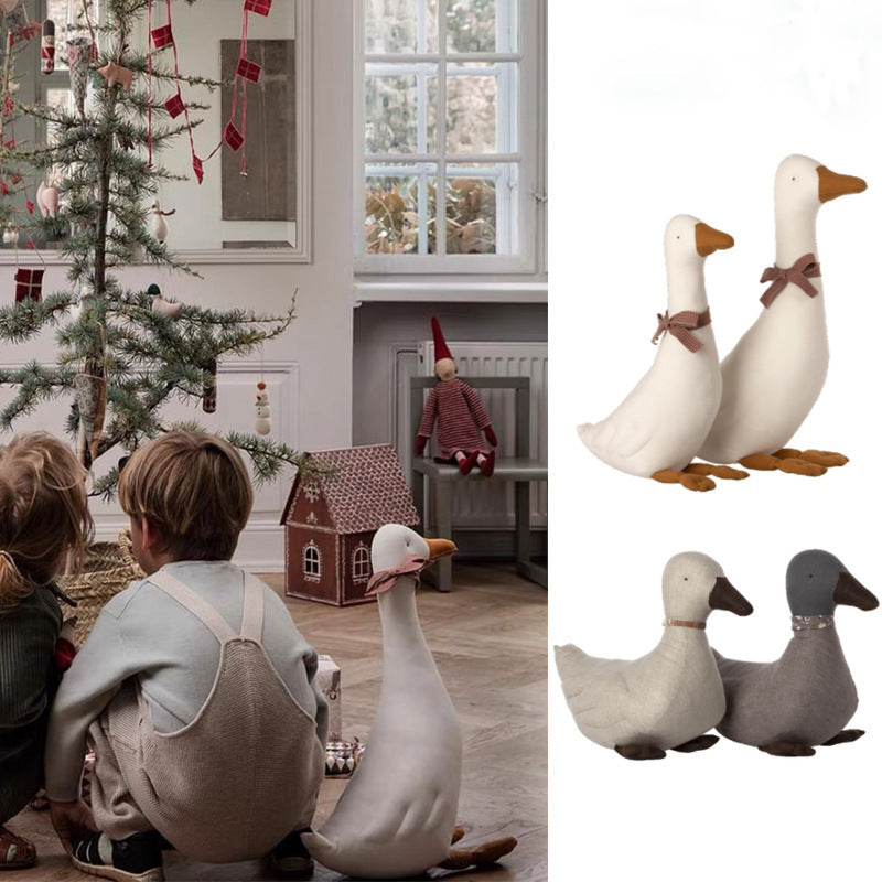 Fabric Cartoon Duck Shape Interactive Grip Doll