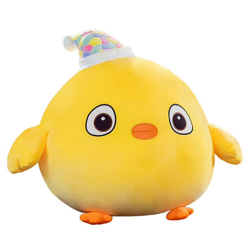 Soft Little Yellow Chicken Doll Sleeping Chicken Doll Plush Toy Accompany Sleeping Pillow Cartoon Children's Gift