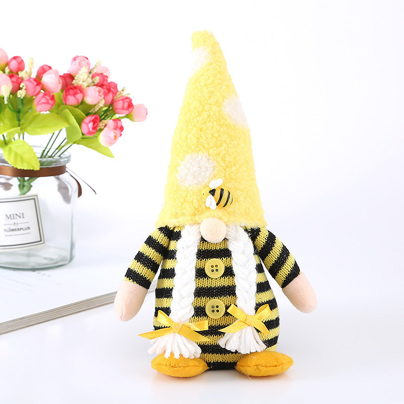 Honeybee Day Knitted Plush Doll Decorations