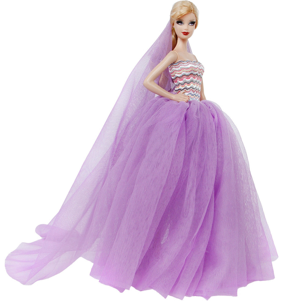 30cm Doll Accessory Skirt Fashion Trailing Dress