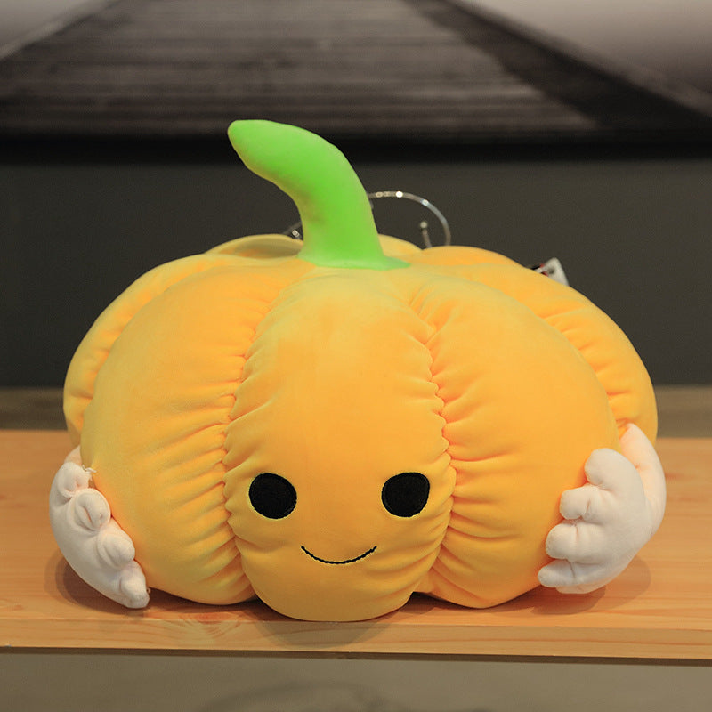 Creative pumpkin Figurine with poached eggs