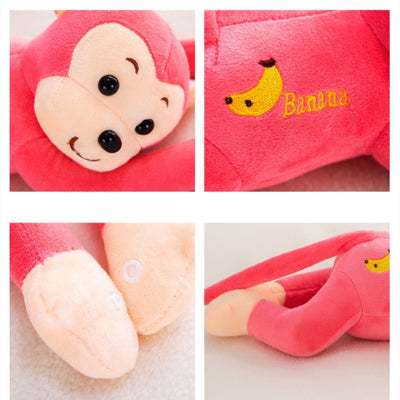 Long-armed Monkey Plush Toy Cute Banana Hanging Curtain