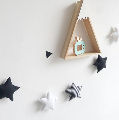 Star and moon string ornaments