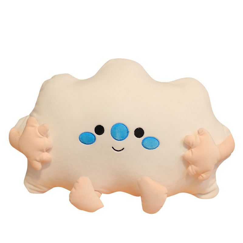 Creative pumpkin Figurine with poached eggs