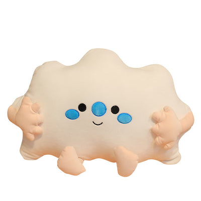 Creative pumpkin Figurine with poached eggs